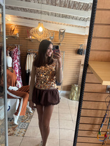 Bubble Skort Mocha