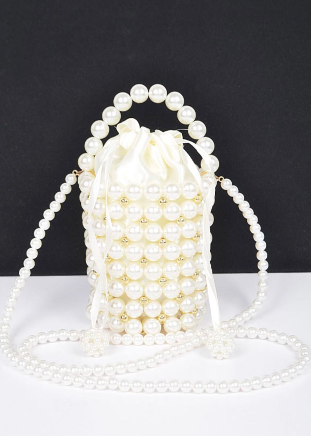 Mini pearl handbag