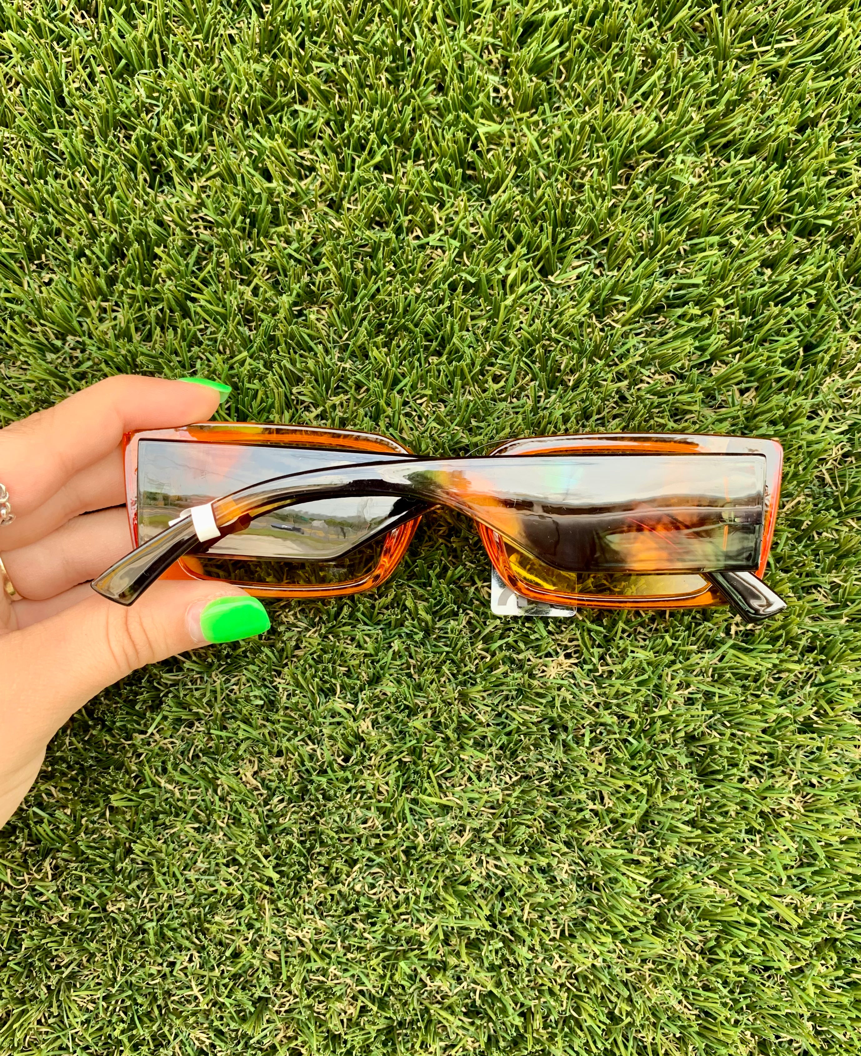 Orange in Print Sunglasses